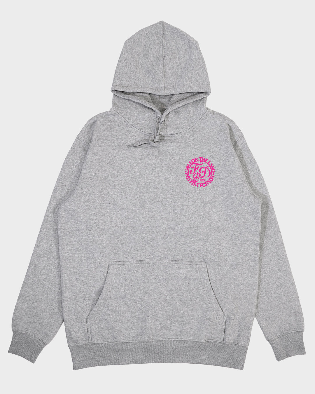 Livestock Unisex Hoodie Grey and Pink