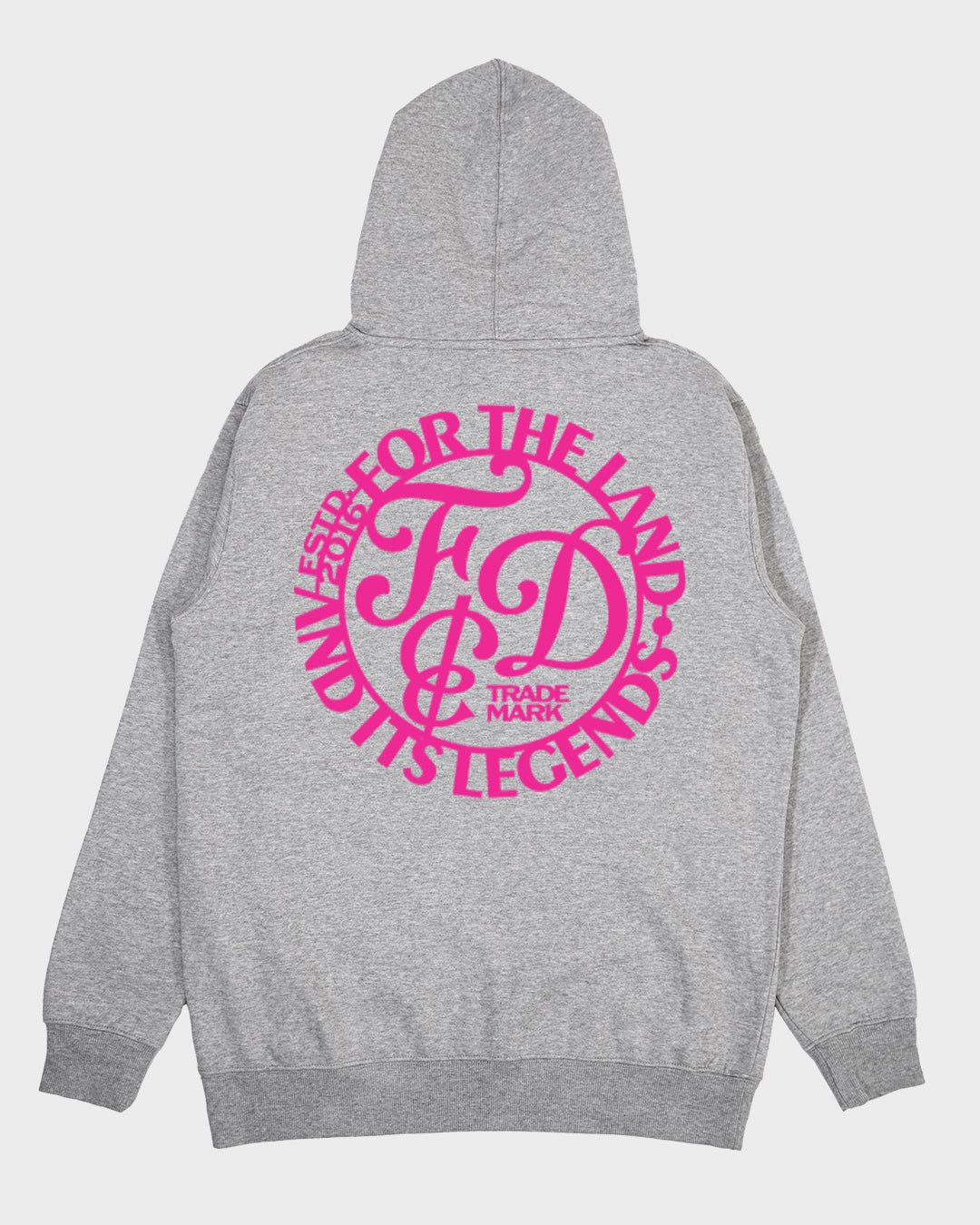 Livestock Unisex Hoodie Grey and Pink