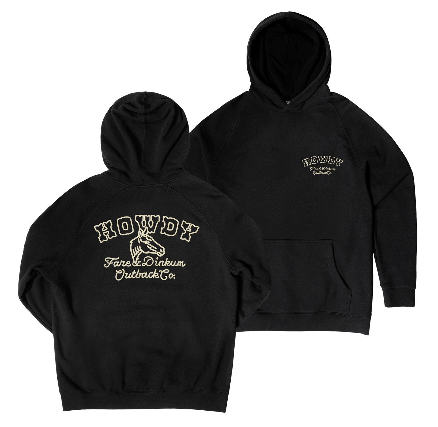Howdy Hoodie Black