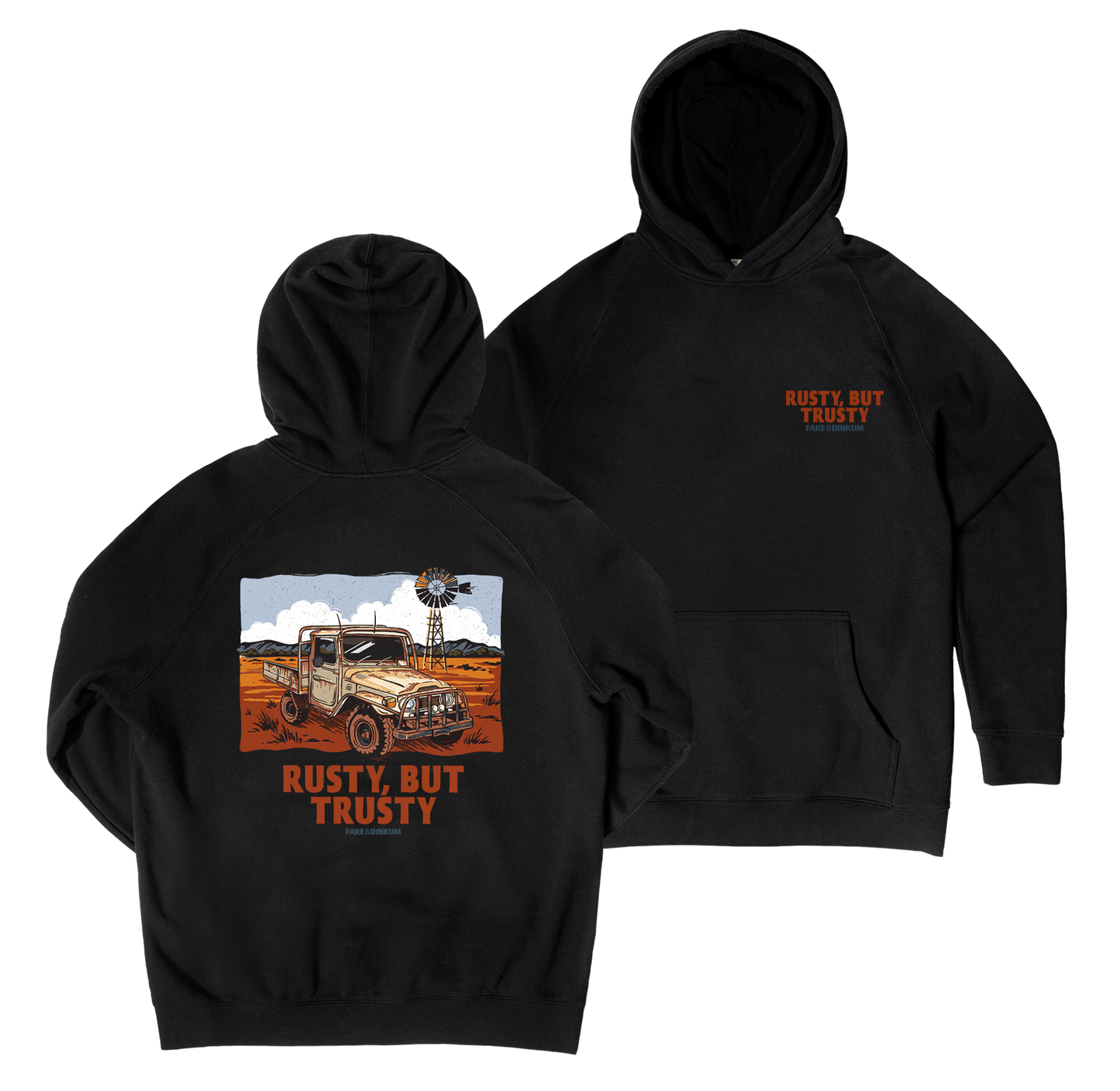 Rusty But Trusty Hoodie Black