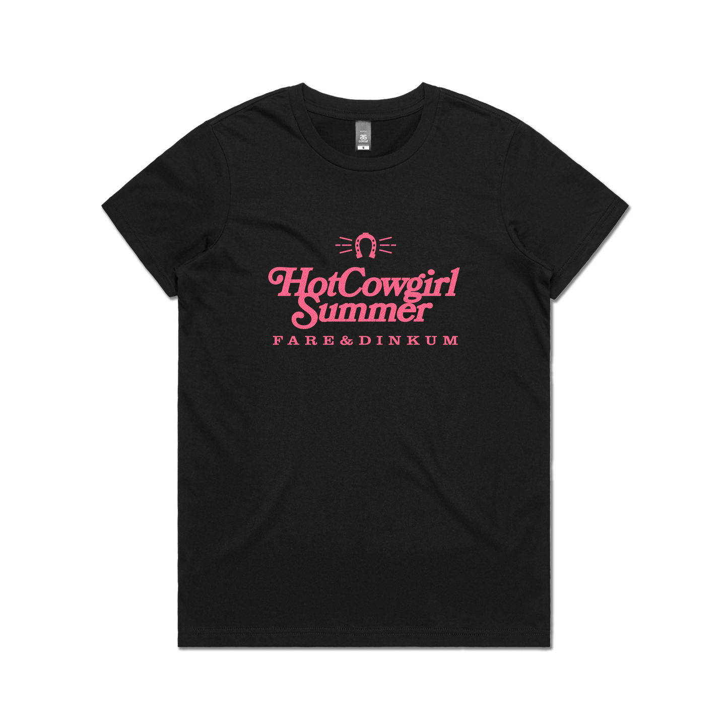 Hot Cowgirl Summer Ladies Tee Black