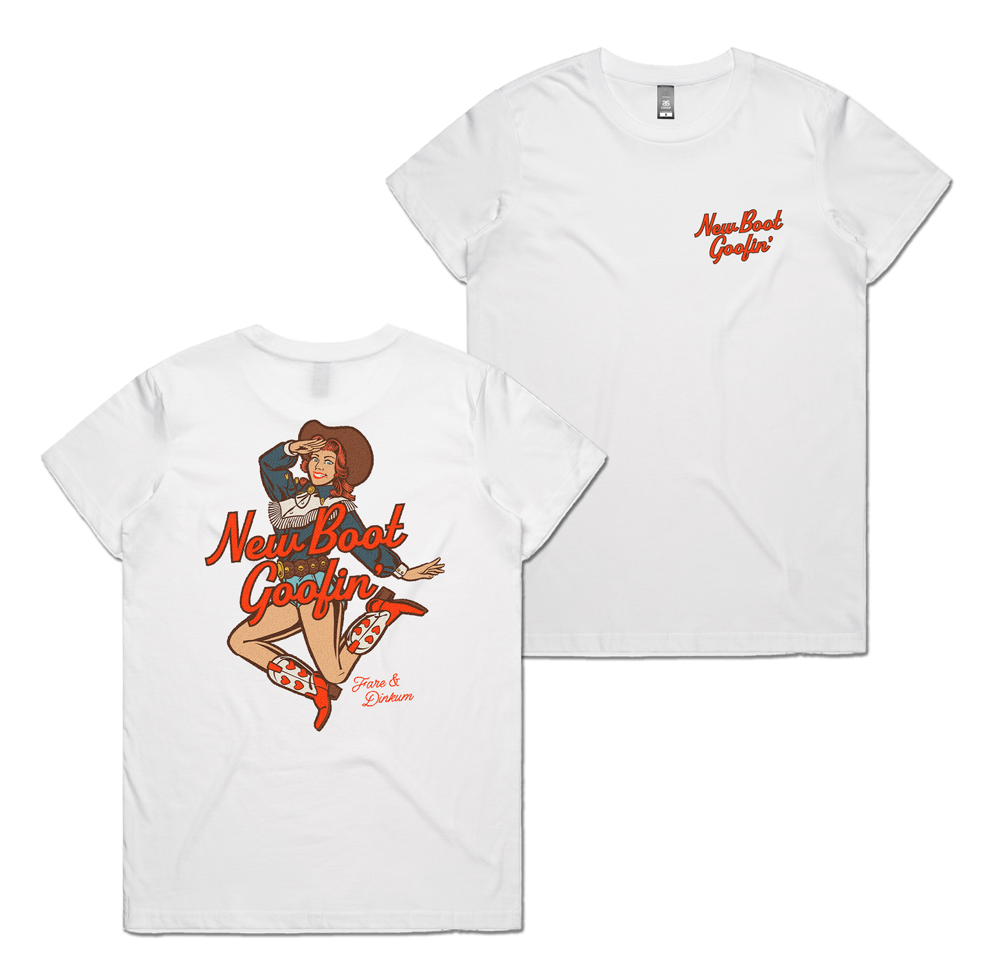 New Boot Goofin' Ladies Tee White