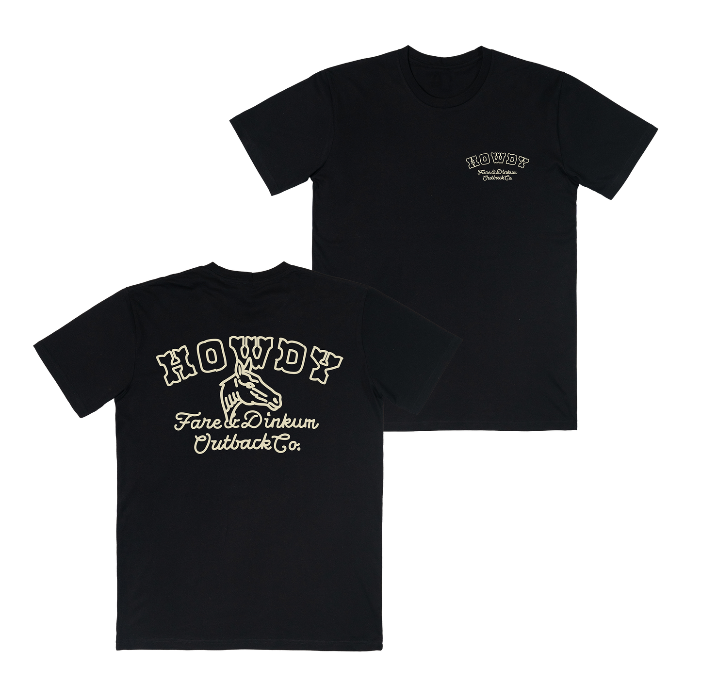 Howdy Tee Black