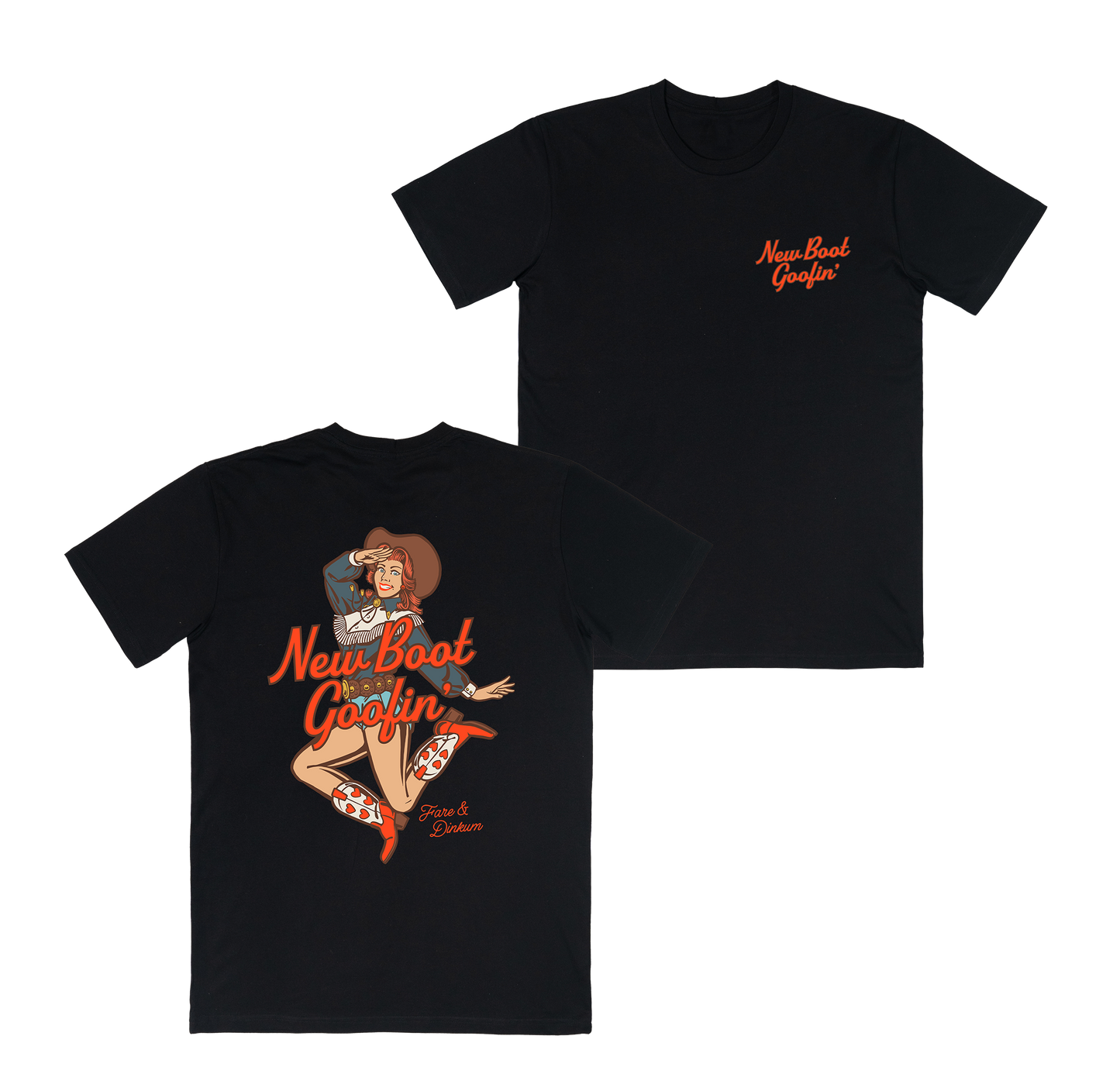 New Boot Goofin' Tee Black