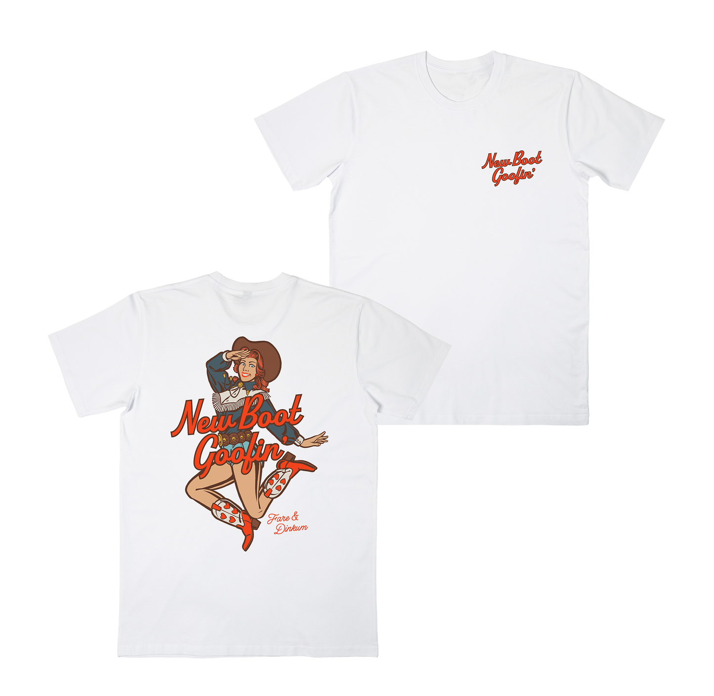 New Boot Goofin' Tee White