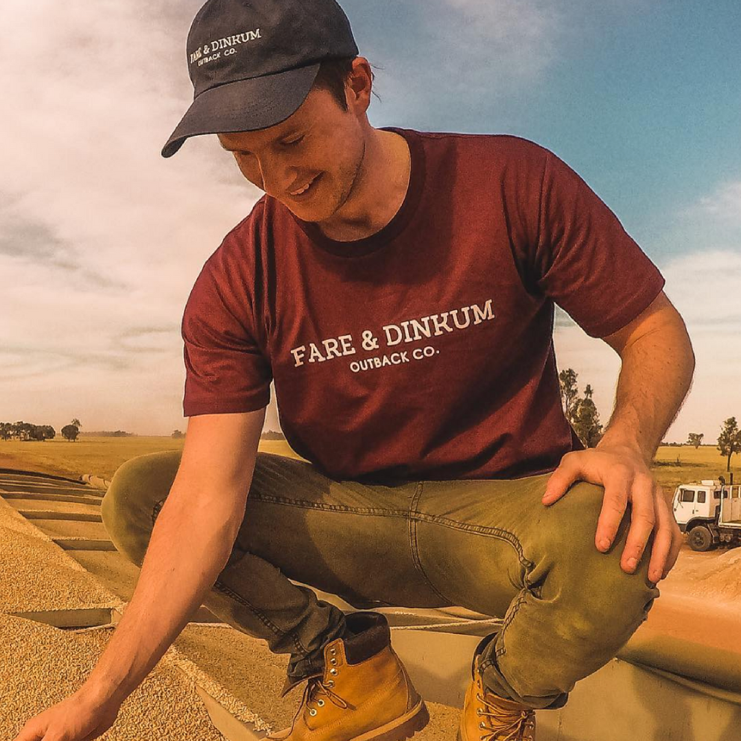 Signature Mens T-Shirt Burgundy