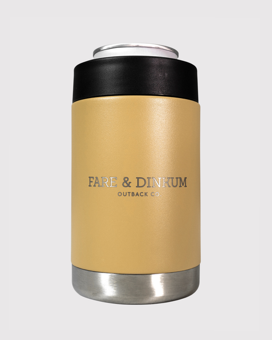 Fare & Dinkum Khaki Insulated Stubby Cooler