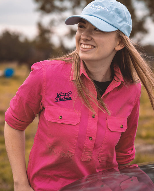 Ladies Work Shirt Magenta