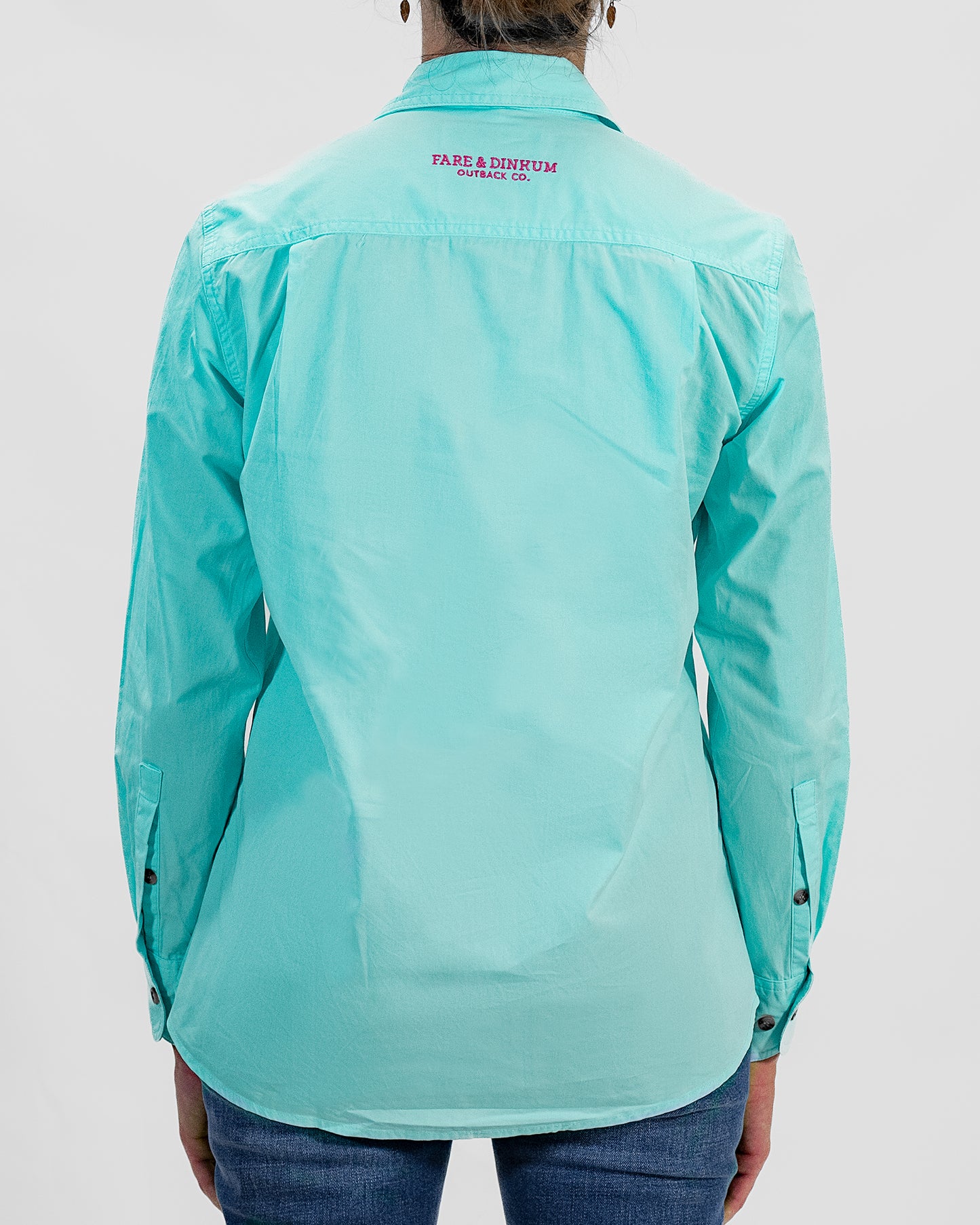 Ladies Work Shirt Sky Blue