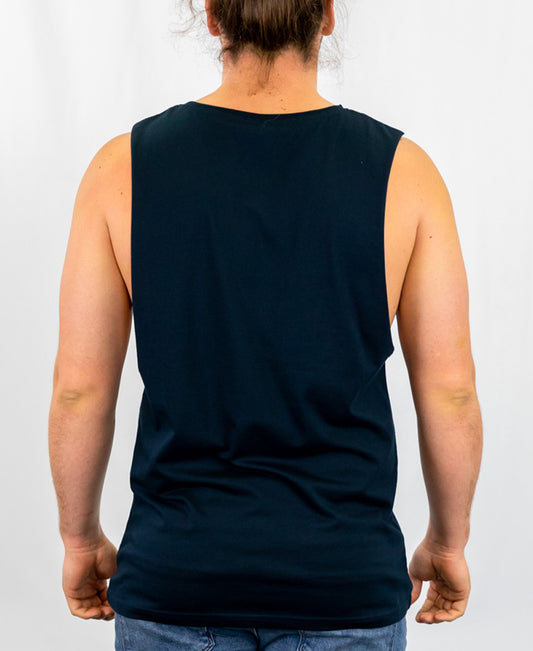 Signature Mens Muscle Tank Navy