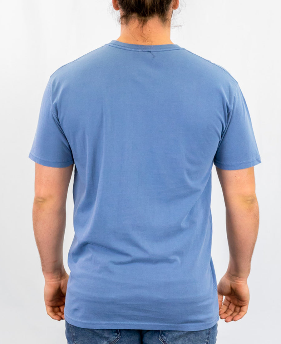 Signature Mens Faded T-Shirt Blue