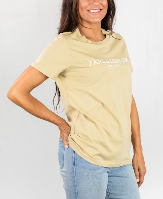Signature Womens T-Shirt Tan