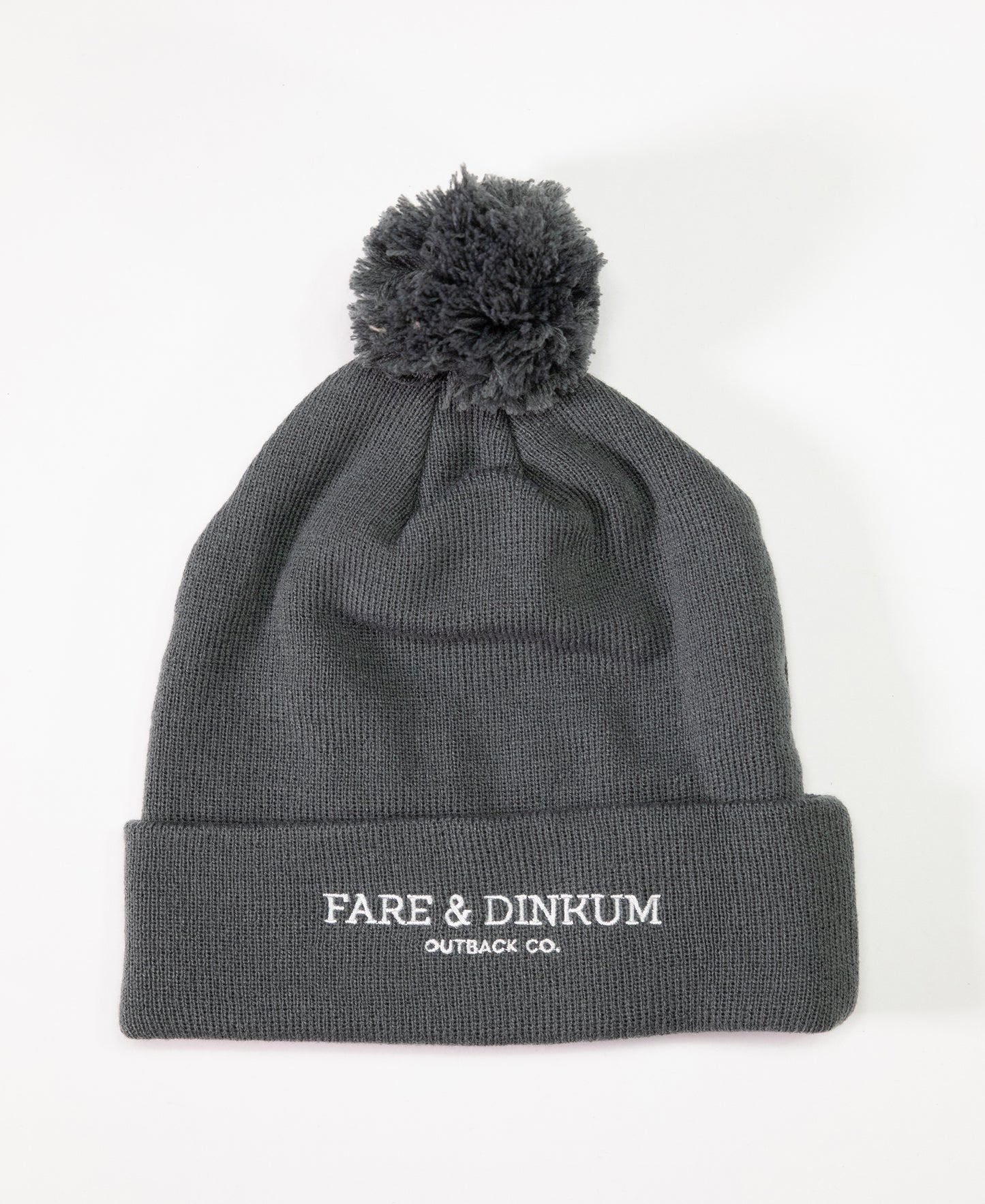 Signature Luxe Coal Pom Beanie