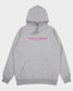 Signature Unisex Hoodie Grey and Pink