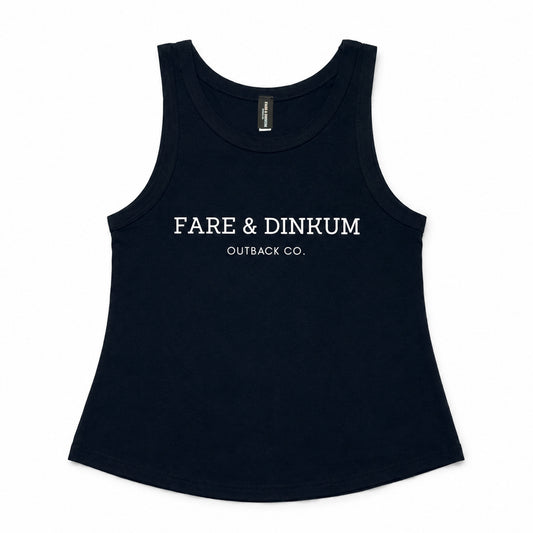 Signature Womens Singlet Black and White