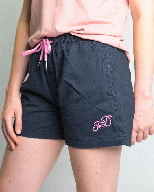 Ladies Rugger Shorts Navy