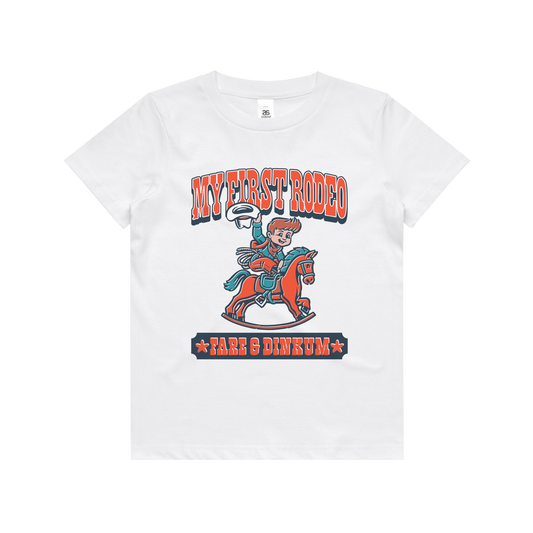 My First Rodeo Kids Tee White [Cowboy]