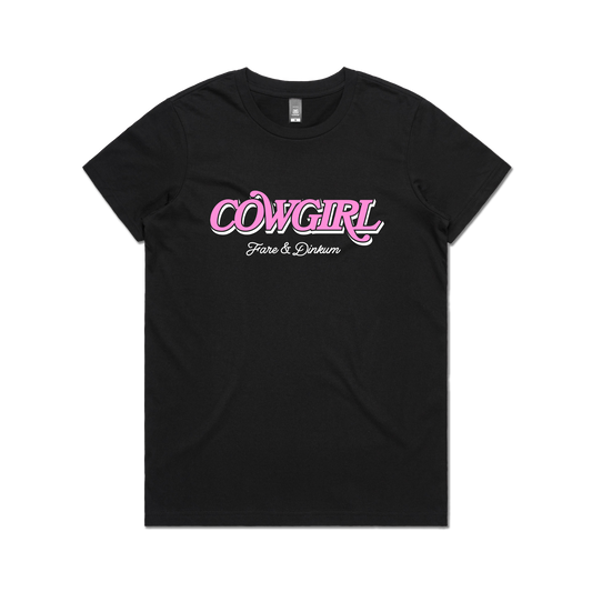 Cowgirl Ladies Tee Black