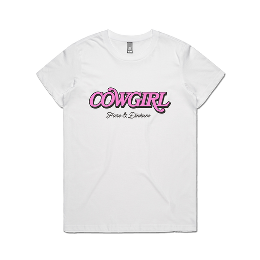 Cowgirl Ladies Tee White