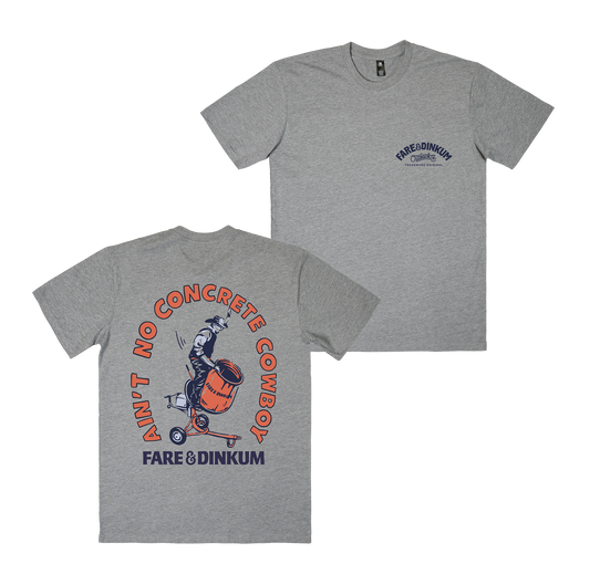 Concrete Cowboy Tee Grey