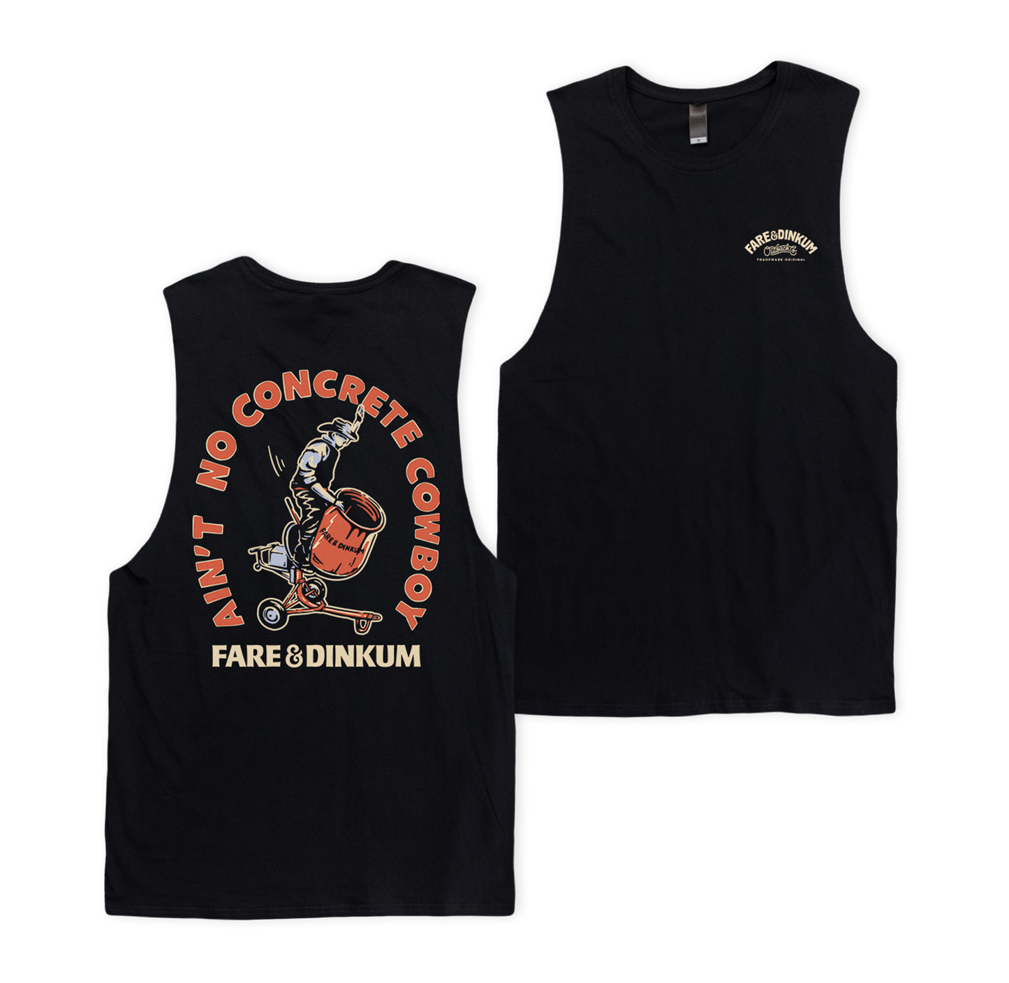 Concrete Cowboy Muscle Tee Black