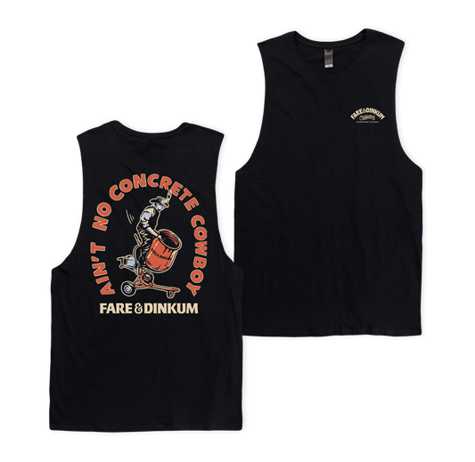 Concrete Cowboy Muscle Tee Black