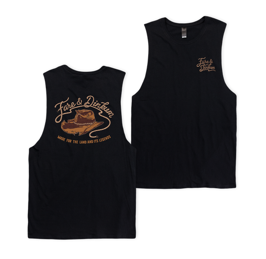 Old Faithful Muscle Tee Black