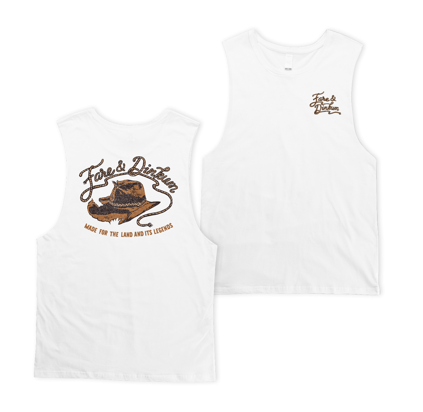 Old Faithful Muscle Tee White