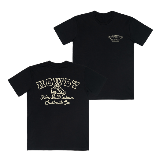 Howdy Tee Black