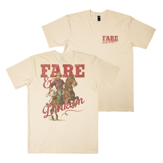 Cowboy Guy Tee Ecru