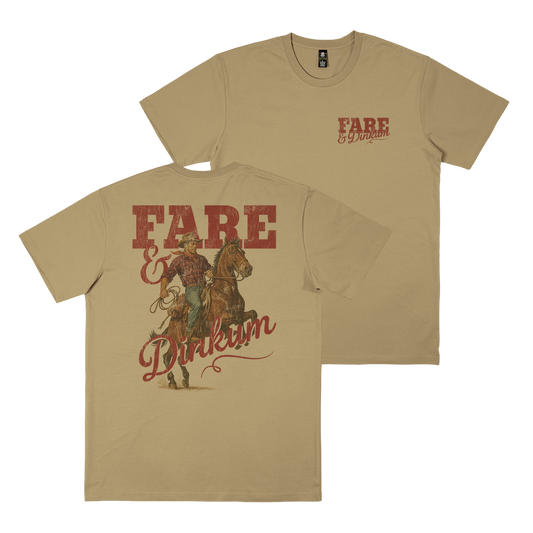Cowboy Guy Tee Tan