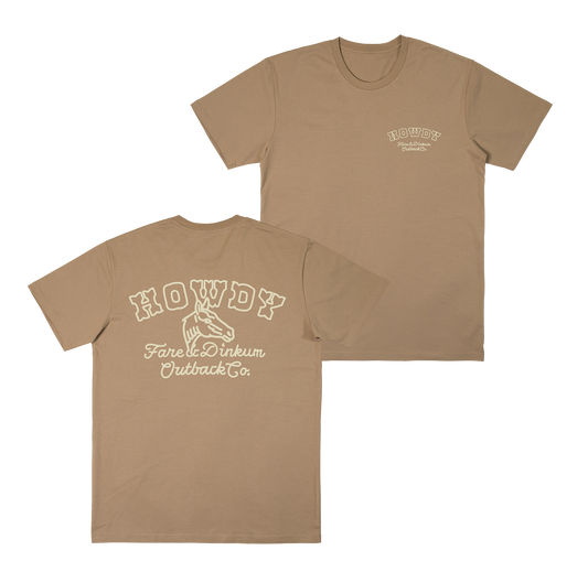 Howdy Tee Tan