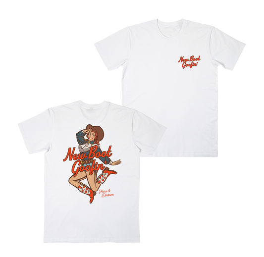 New Boot Goofin' Tee White
