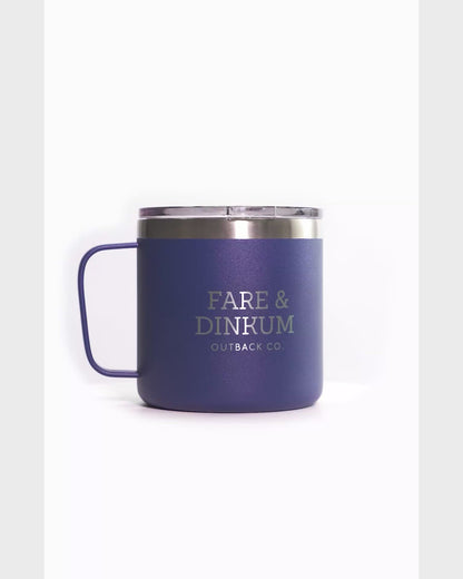 Fare & Dinkum Navy Camp Mug With Lid