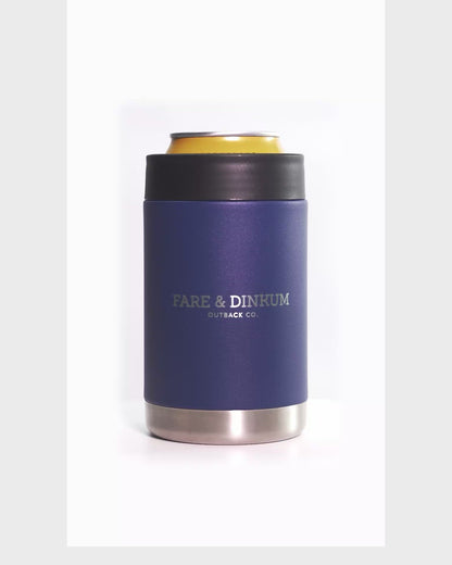 Fare & Dinkum Navy Insulated Stubby Cooler