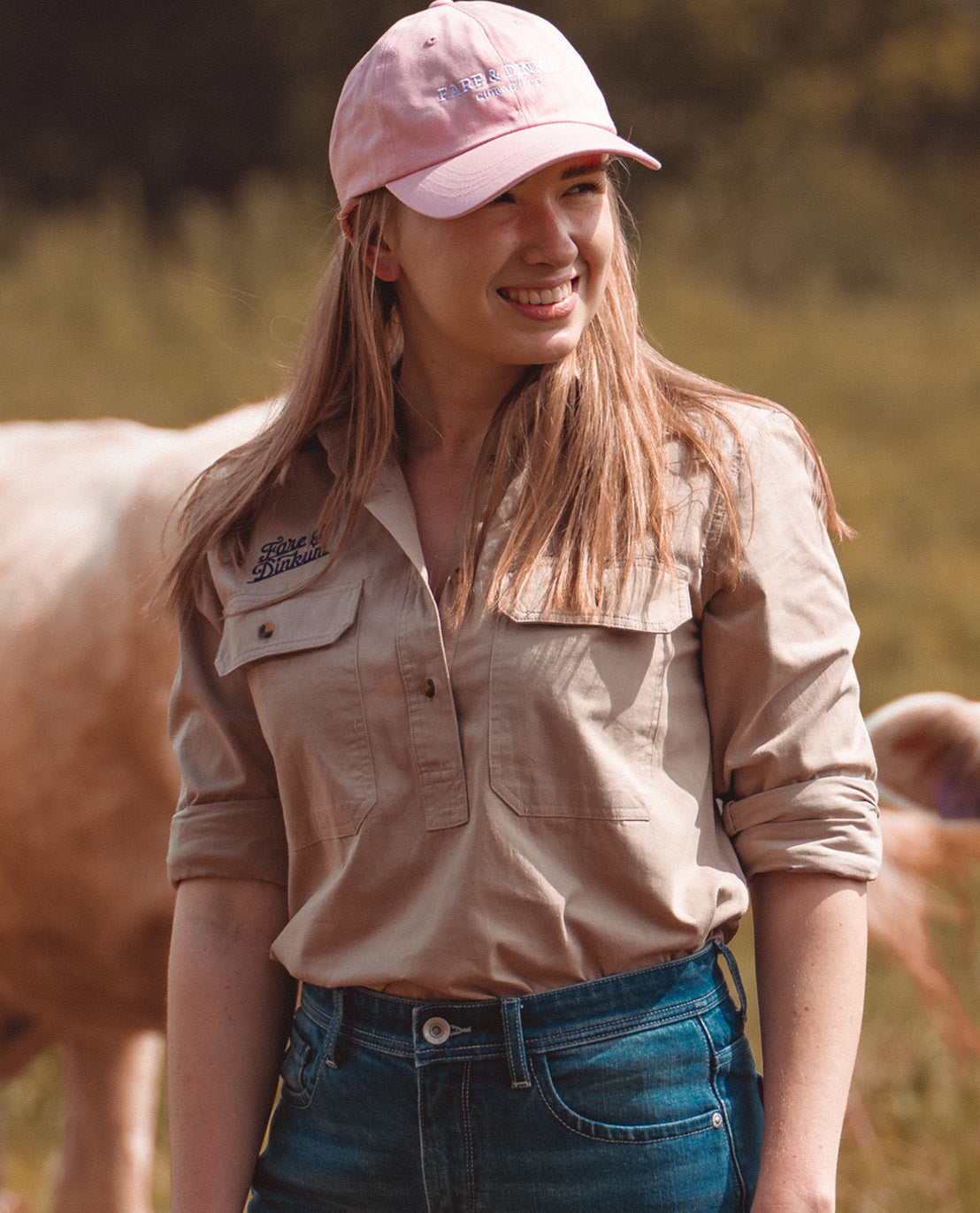 Ladies Work Shirt Khaki