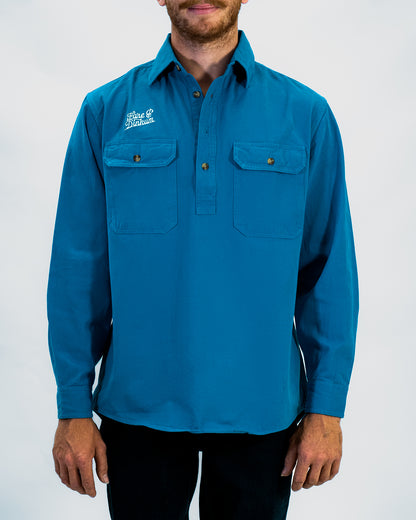 Mens Work Shirt Blue