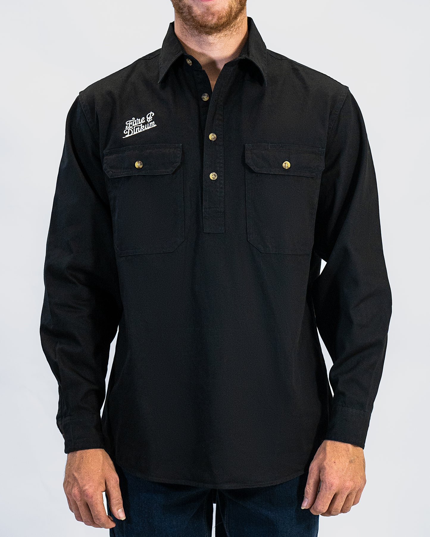 Mens Work Shirt Black