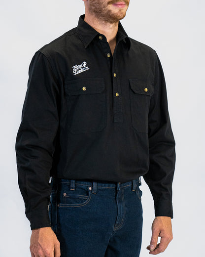 Mens Work Shirt Black