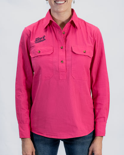 Ladies Work Shirt Magenta