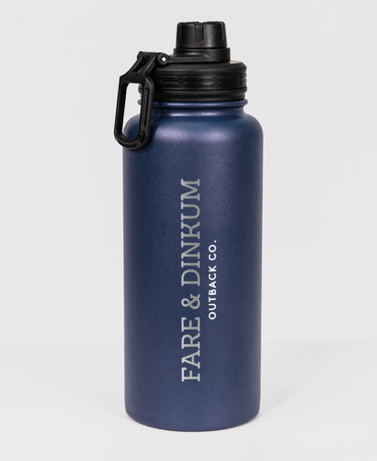 Fare & Dinkum 1L Insulated Water Bottle Navy