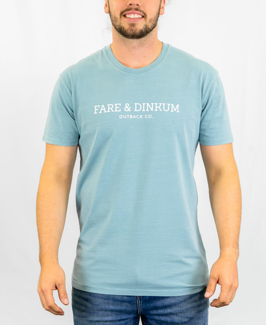 Signature Mens Faded T-Shirt Slate