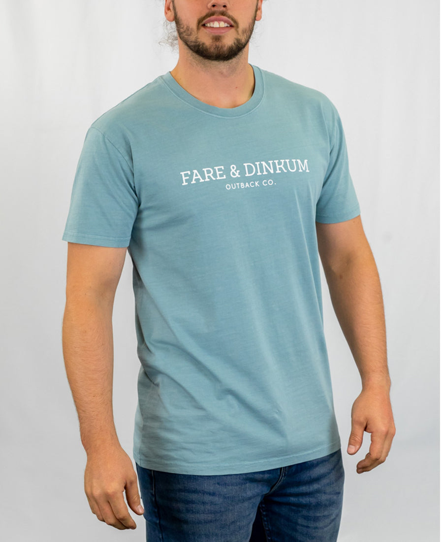 Signature Mens Faded T-Shirt Slate