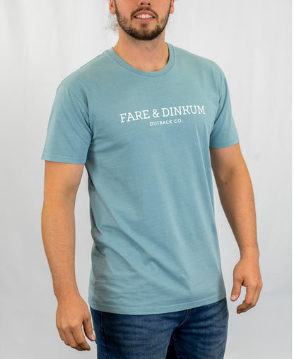 Signature Mens Faded T-Shirt Slate