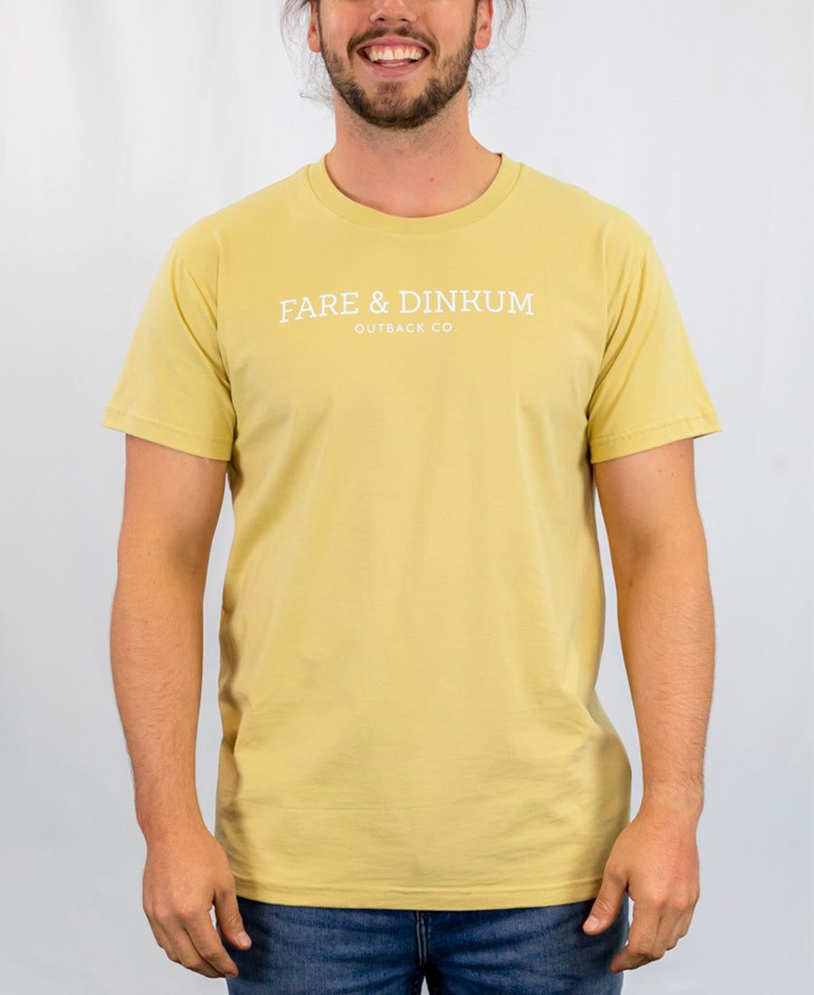 Signature Mens T-Shirt Tan