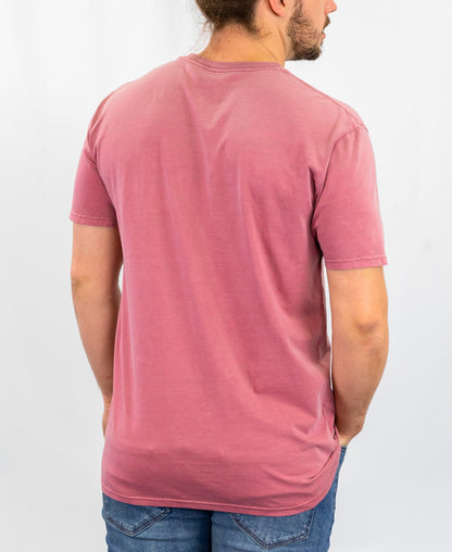 Signature Mens Faded T-Shirt Wine