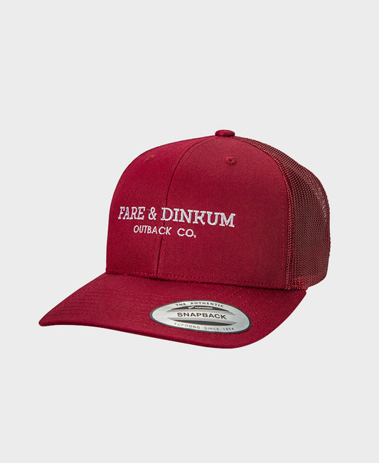 Signature Trucker Burgundy