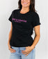 Signature Womens T-Shirt Black & Pink