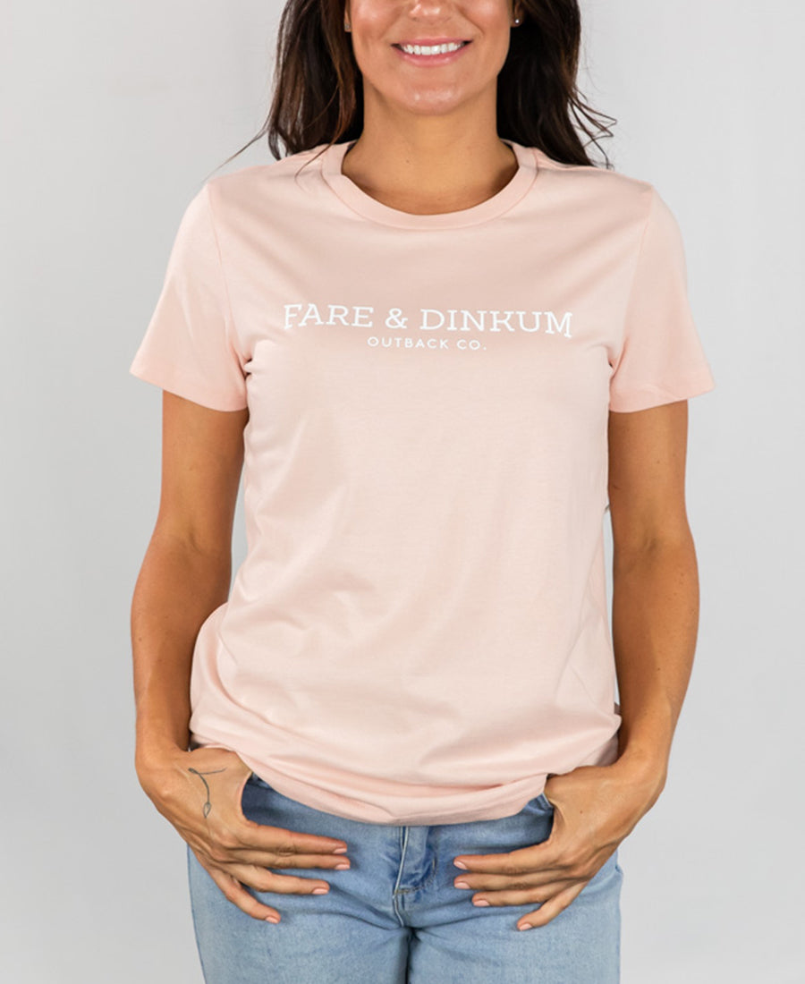 Signature Womens T-Shirt Pale Pink