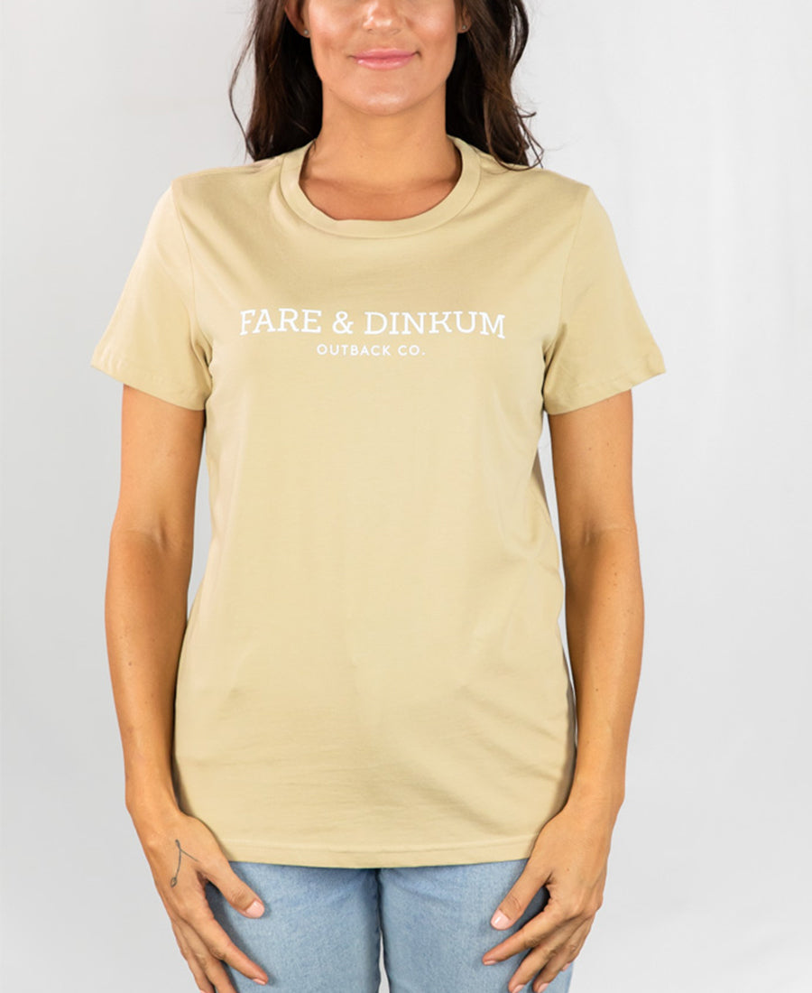 Signature Womens T-Shirt Tan